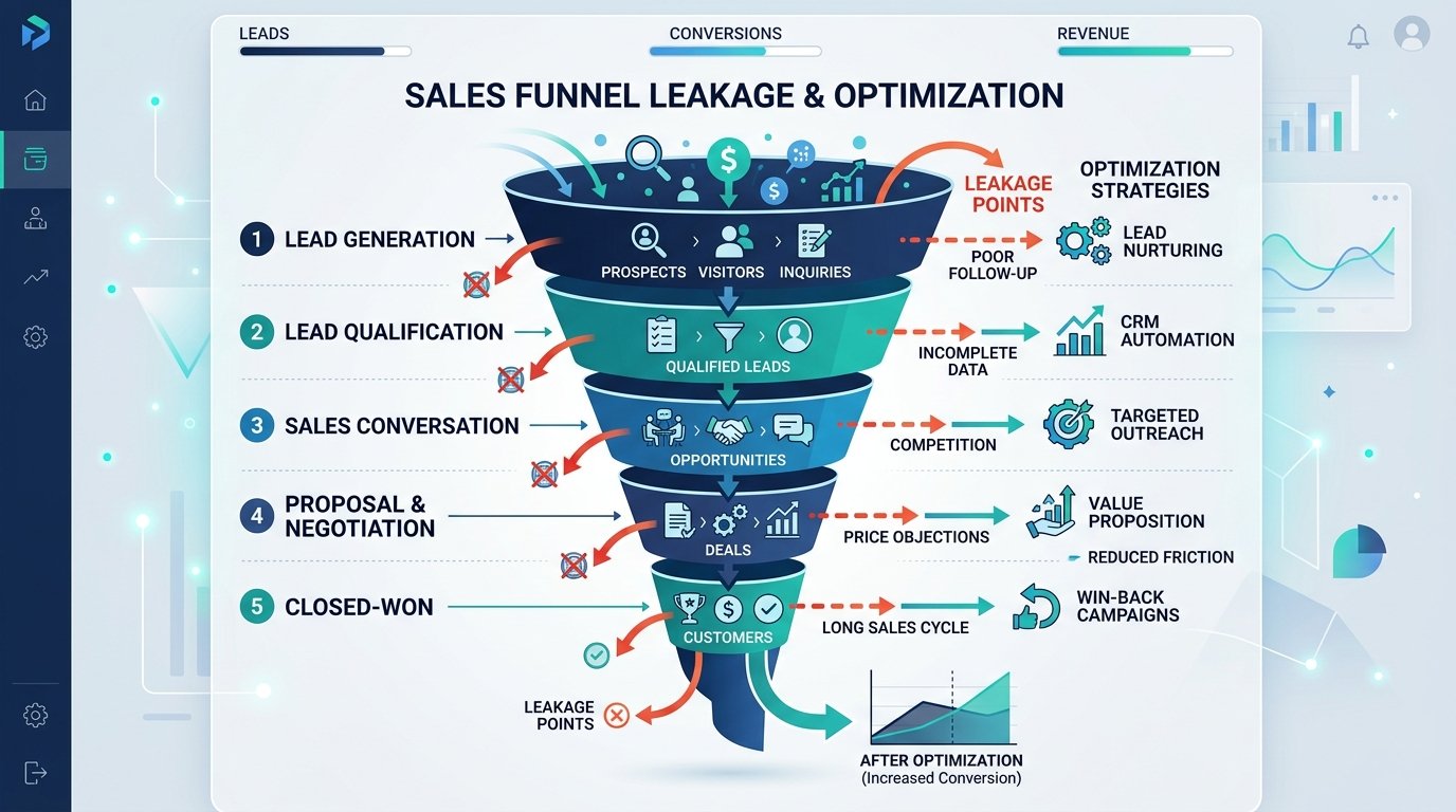 Satış Hunisinde (Sales Funnel) Sızıntı Tespiti ve Darboğaz Çözümleri